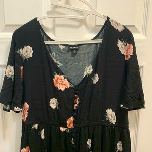 Black Floral Maxi Dress